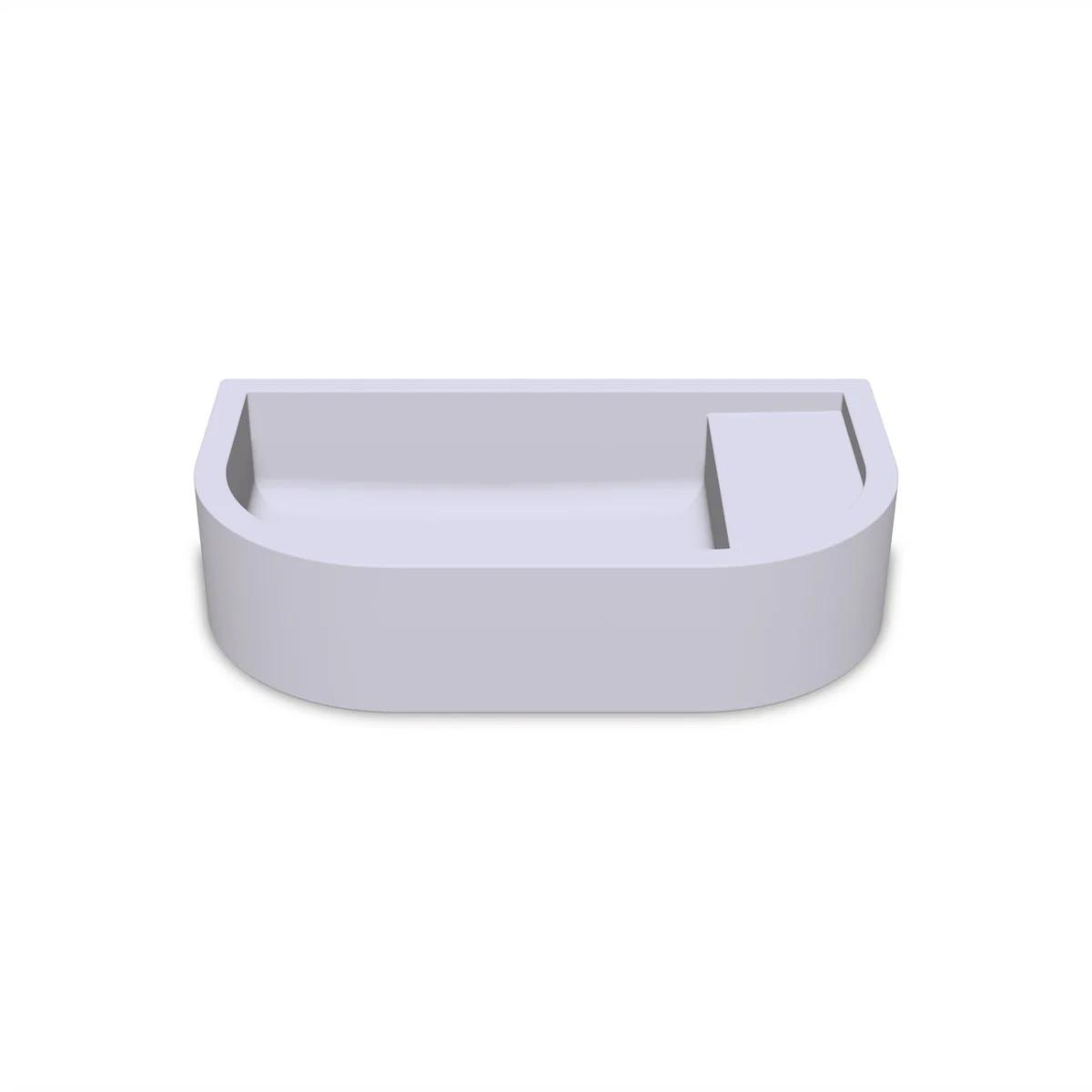 NOOD CO LOOP 02 ABOVE COUNTER / WALL HUNG BASIN LILAC 540MM