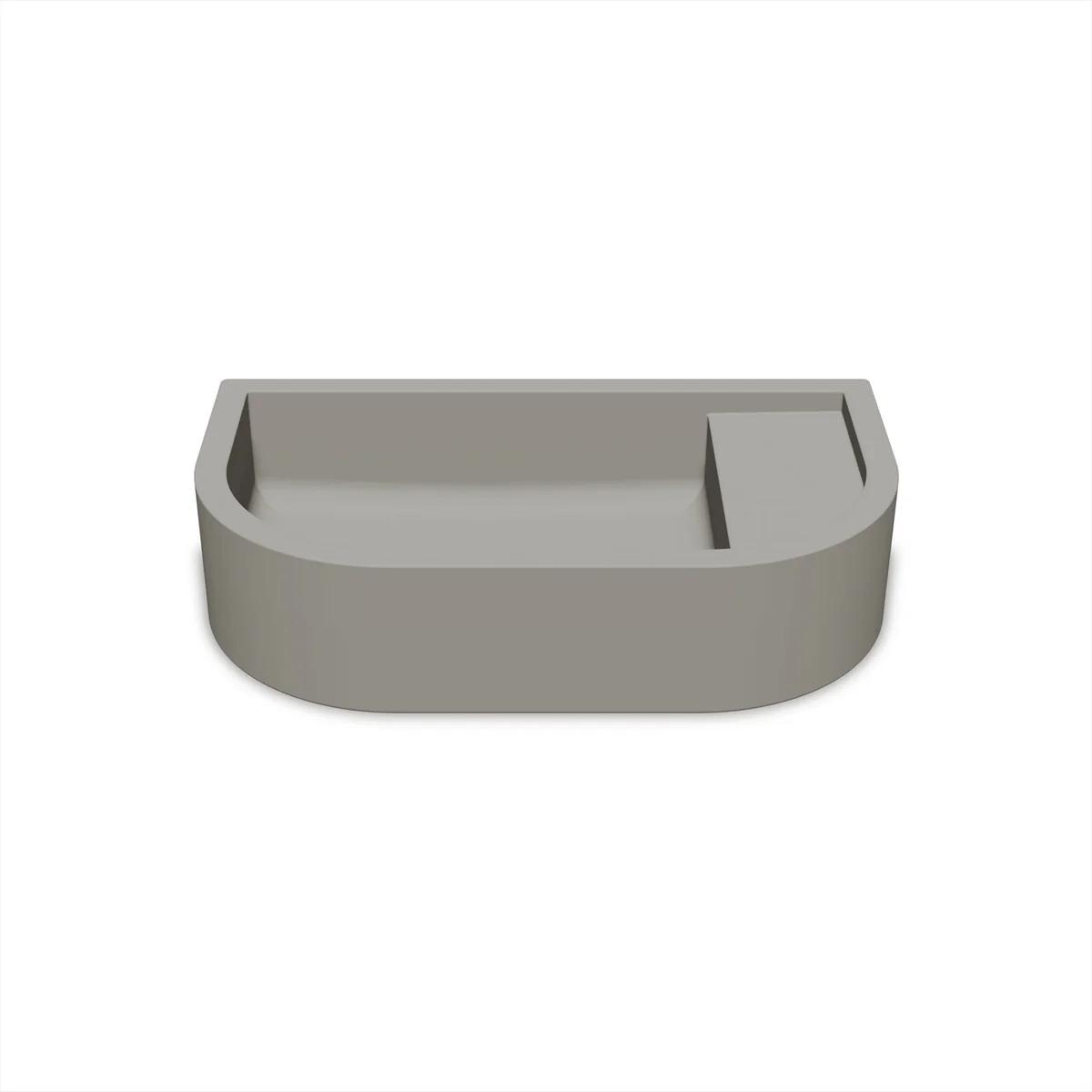 NOOD CO LOOP 02 ABOVE COUNTER / WALL HUNG BASIN SKY GREY 540MM