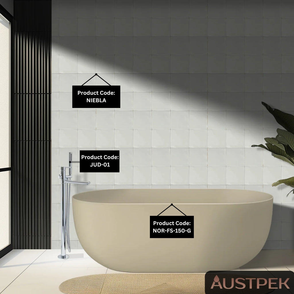 LINSOL NORA FREESTANDING BATHTUB GINGER (AVAILABLE IN 1500MM AND 1700MM)