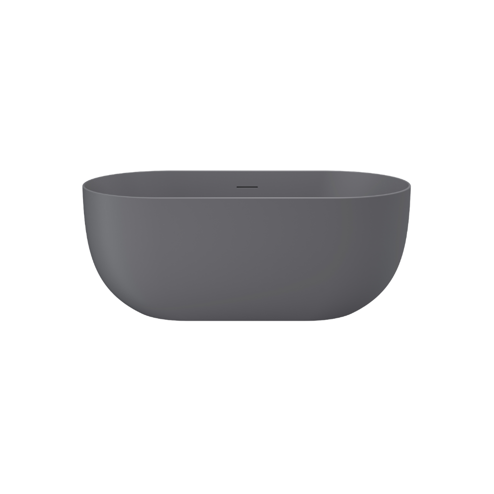 Linsol Nora Freestanding Bath with Overflow Grey Blue 1700mm