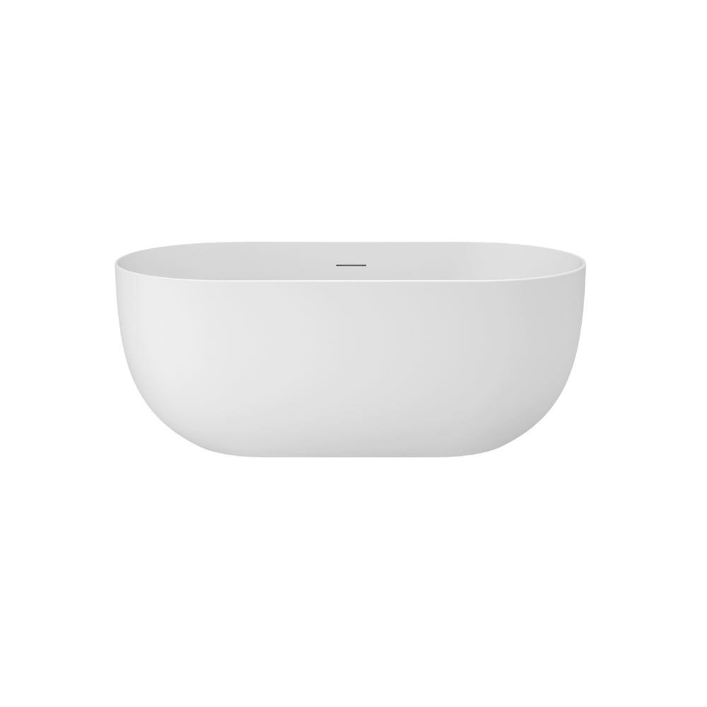 Linsol Nora Freestanding Bath with Overflow Matte White 1700mm