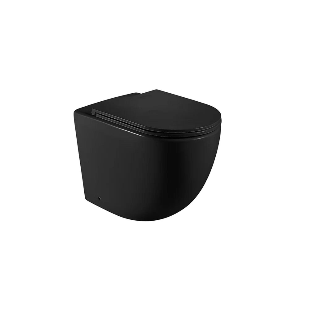 MERCIO NORTON99 QUIET FLUSH WALL FACED FLOOR PAN MATTE BLACK