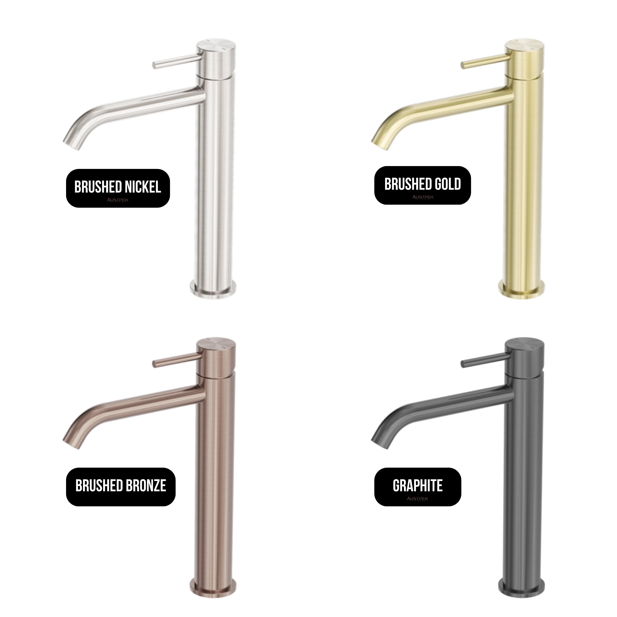 NERO ZEN TALL BASIN MIXER 288MM GRAPHITE