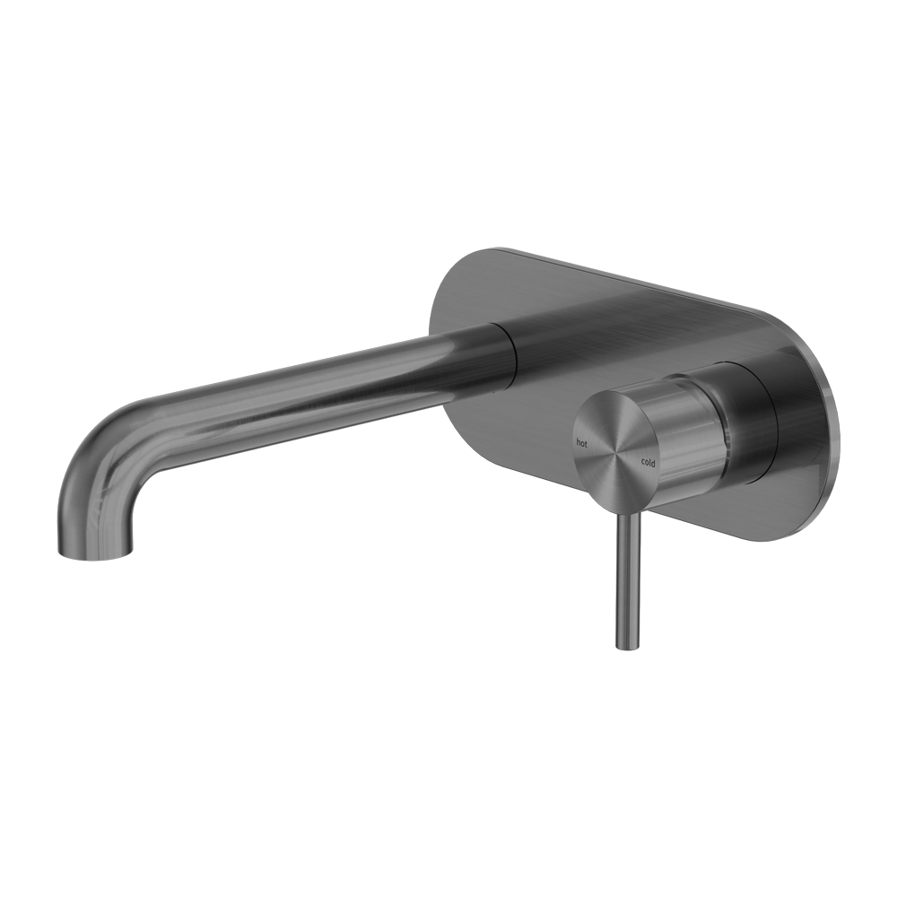 NERO ZEN WALL BASIN / BATH MIXER 185MM GRAPHITE