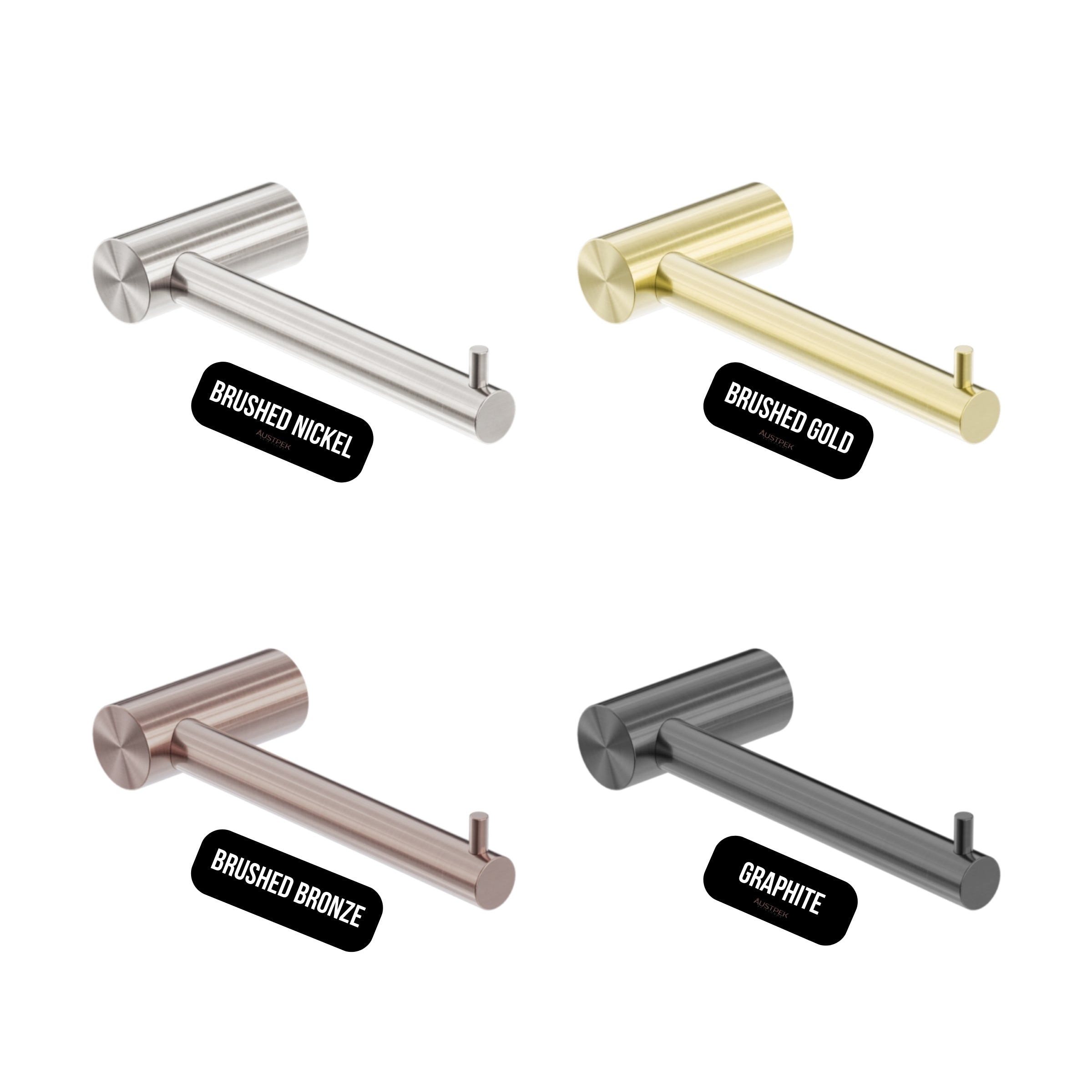 NERO ZEN TOILET ROLL HOLDER 175MM BRUSHED NICKEL