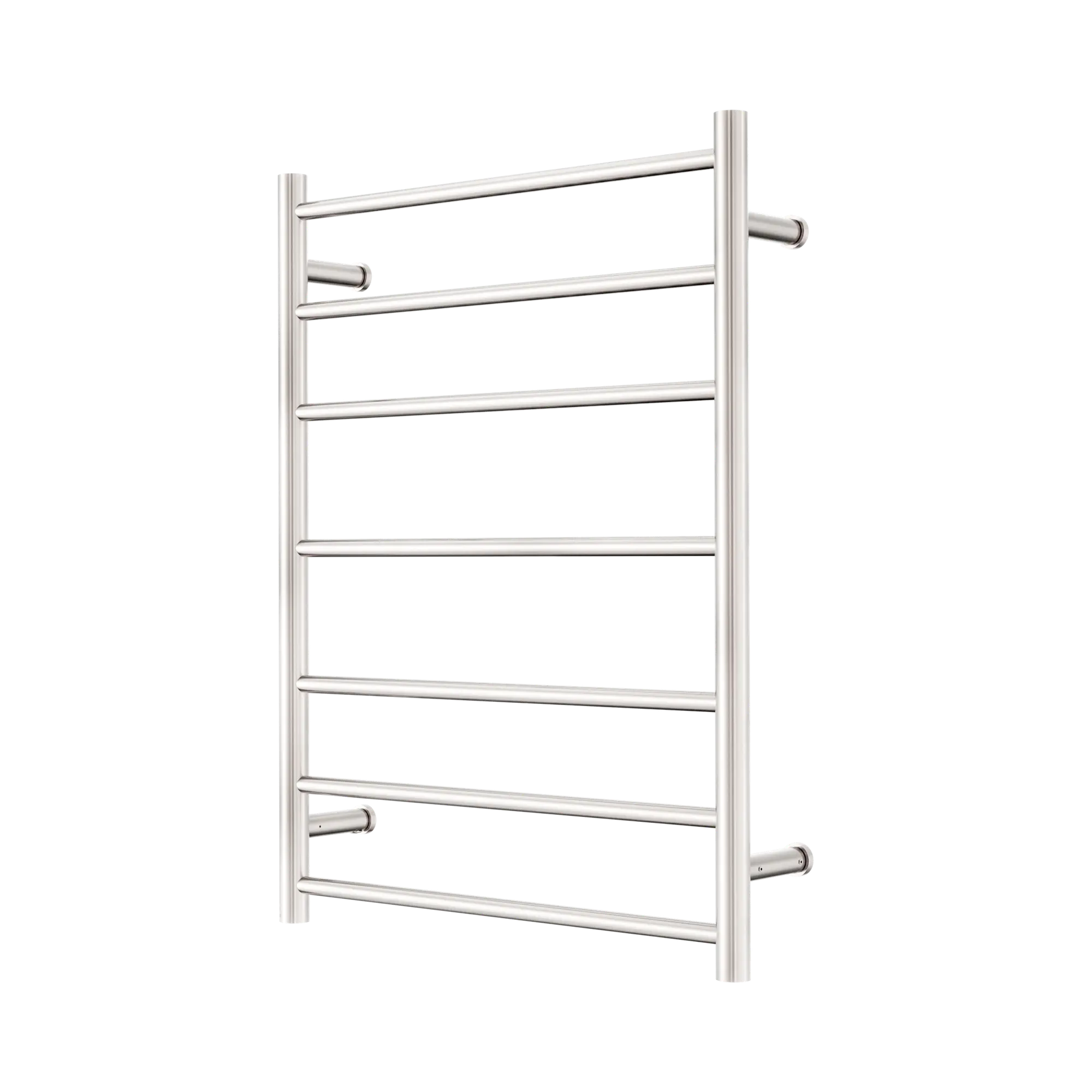 NERO MECCA 240V 7 BAR HEATED TOWEL LADDER BRUSHED NICKEL