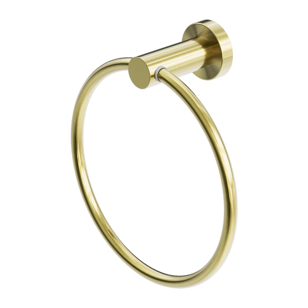 NERO MECCA HAND TOWEL RING BRUSHED GOLD