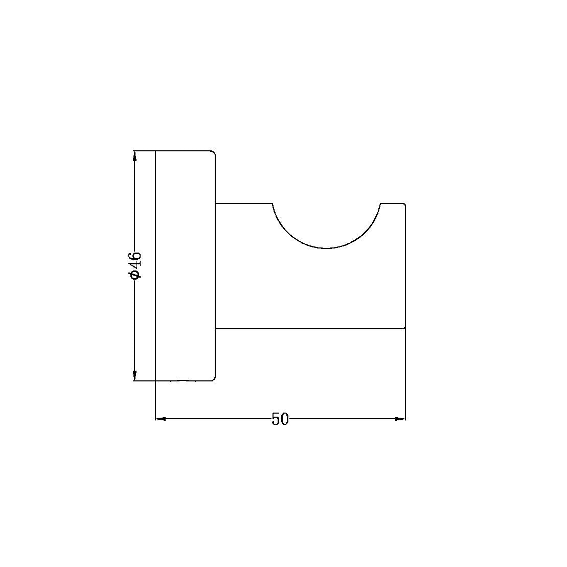 NERO MECCA ROBE HOOK GUN METAL