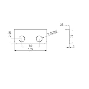 NERO MECCA DOUBLE SOAP BOTTLE HOLDER MATTE WHITE