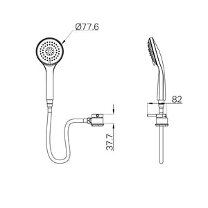 NERO CARAVAN EXTERNAL SHOWER CHROME
