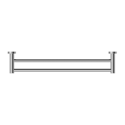 NERO CLASSIC NON-HEATED DOUBLE TOWEL RAIL CHROME (AVAILABLE IN 600MM AND 800MM)