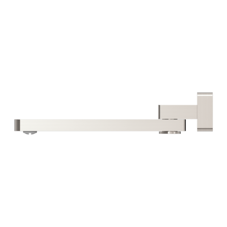 NERO CELIA SWIVEL BATH SPOUT 259MM BRUSHED NICKEL