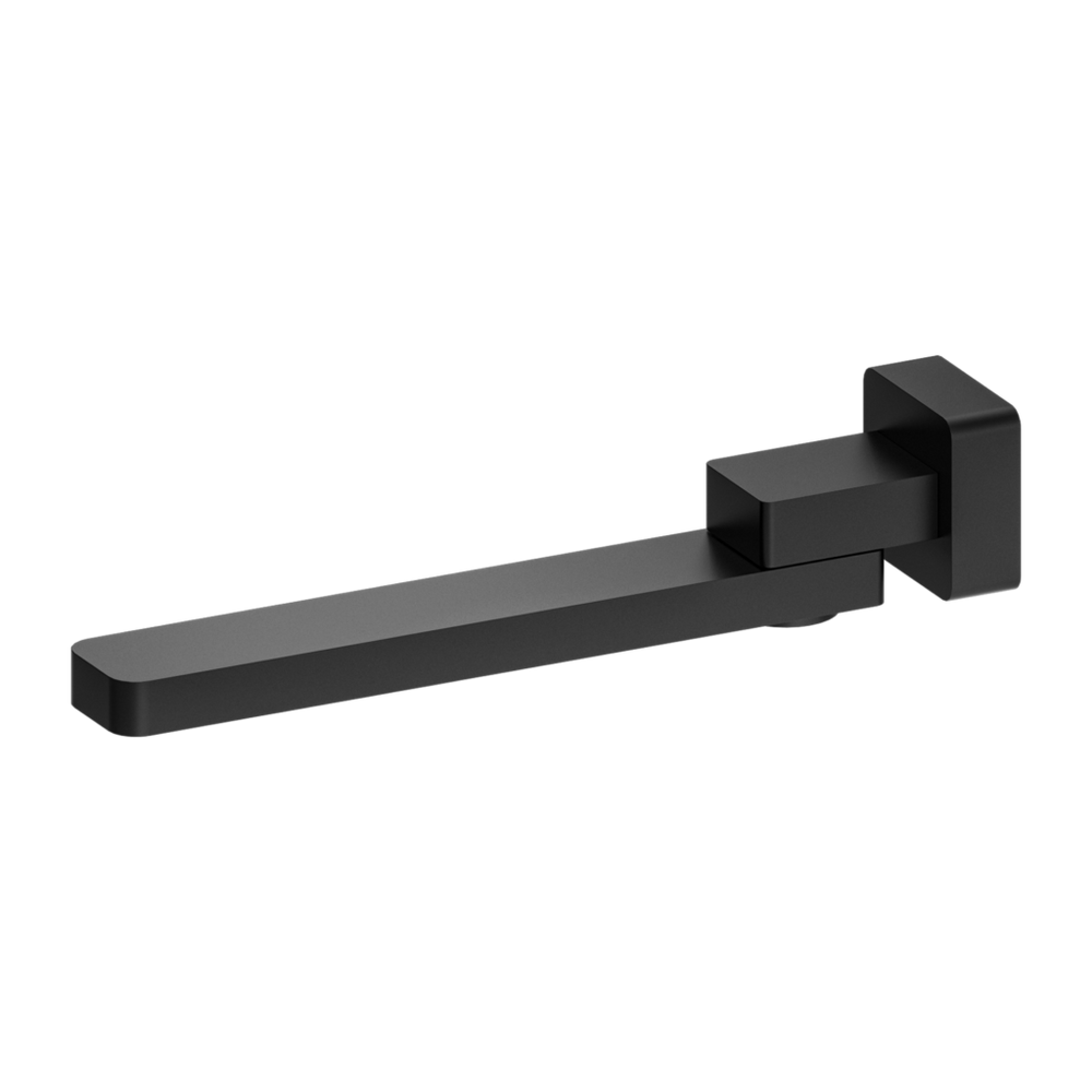 NERO CELIA SWIVEL BATH SPOUT 259MM MATTE BLACK