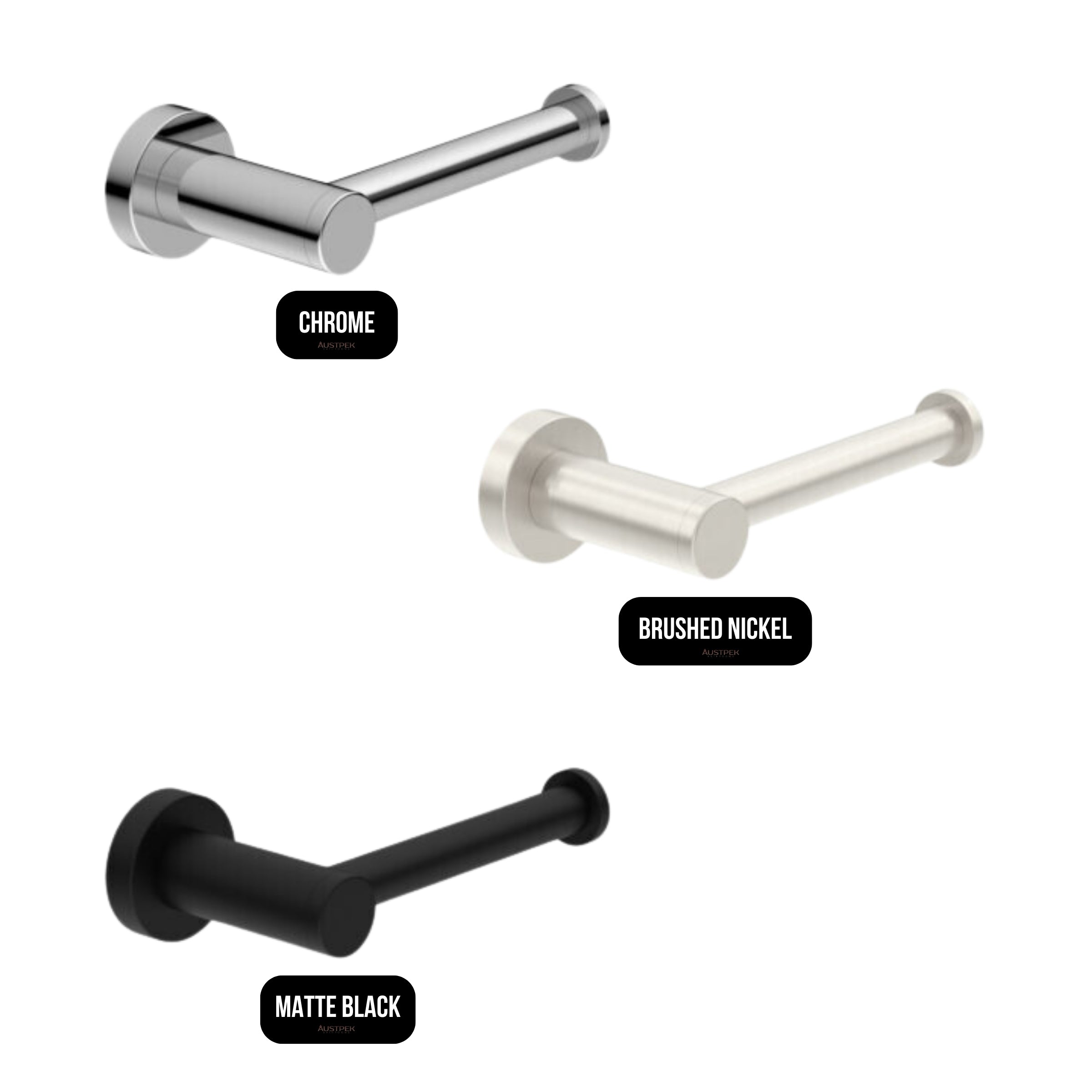 NERO CLASSIC TOILET ROLL HOLDER 154MM BRUSHED NICKEL