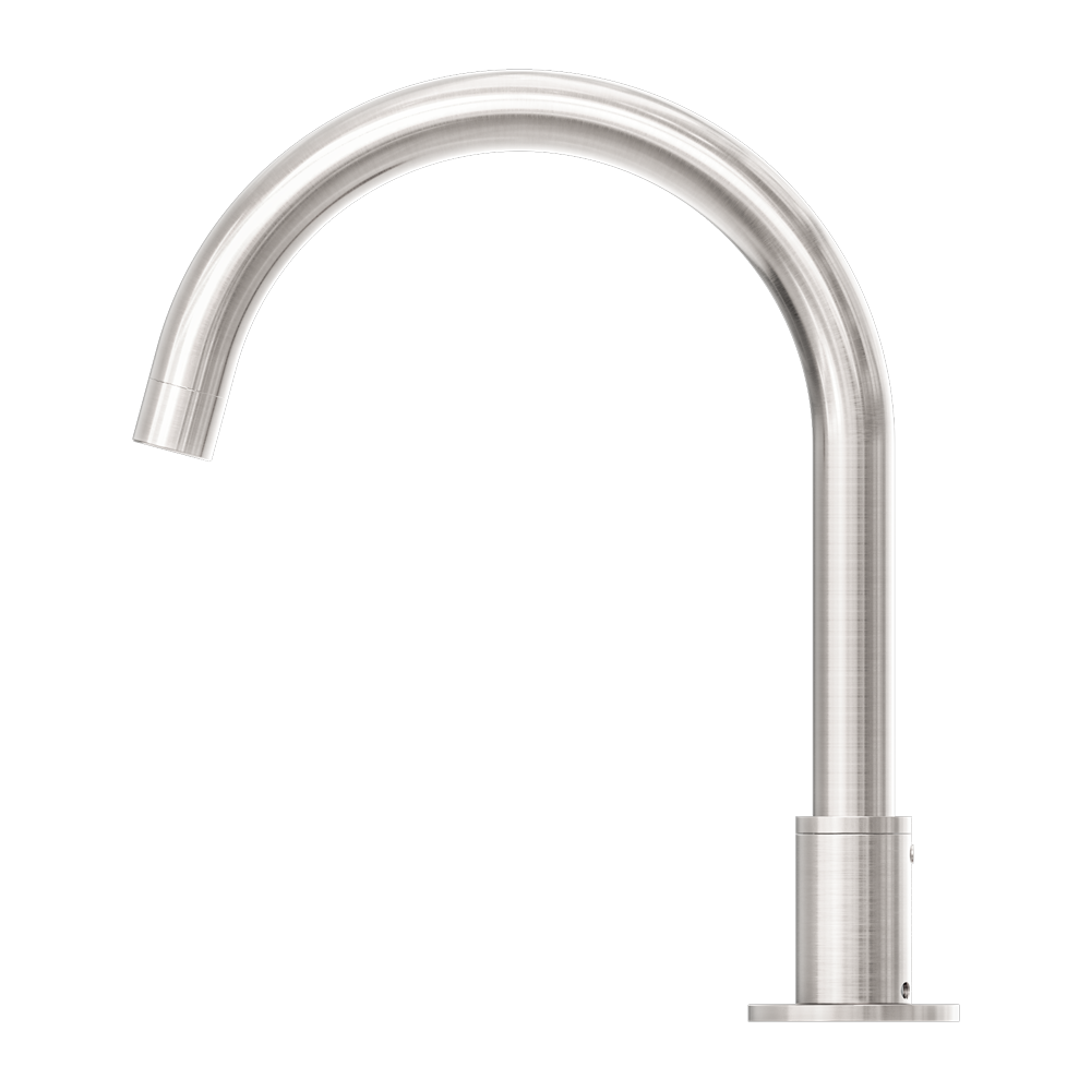 NERO KARA HOB MOUNT BATH SPOUT 279MM BRUSHED NICKEL