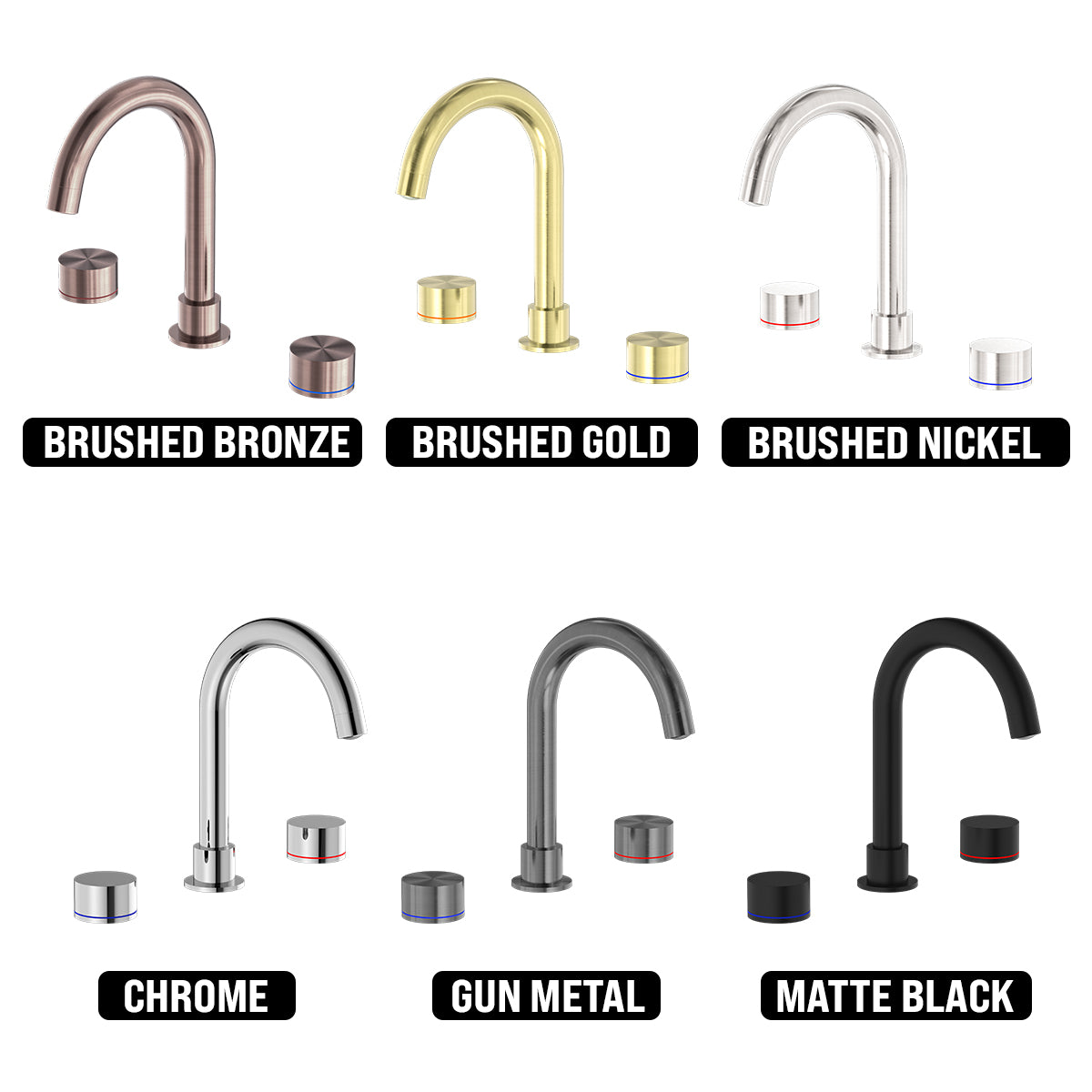 NERO KARA KITCHEN SET 287MM MATTE BLACK