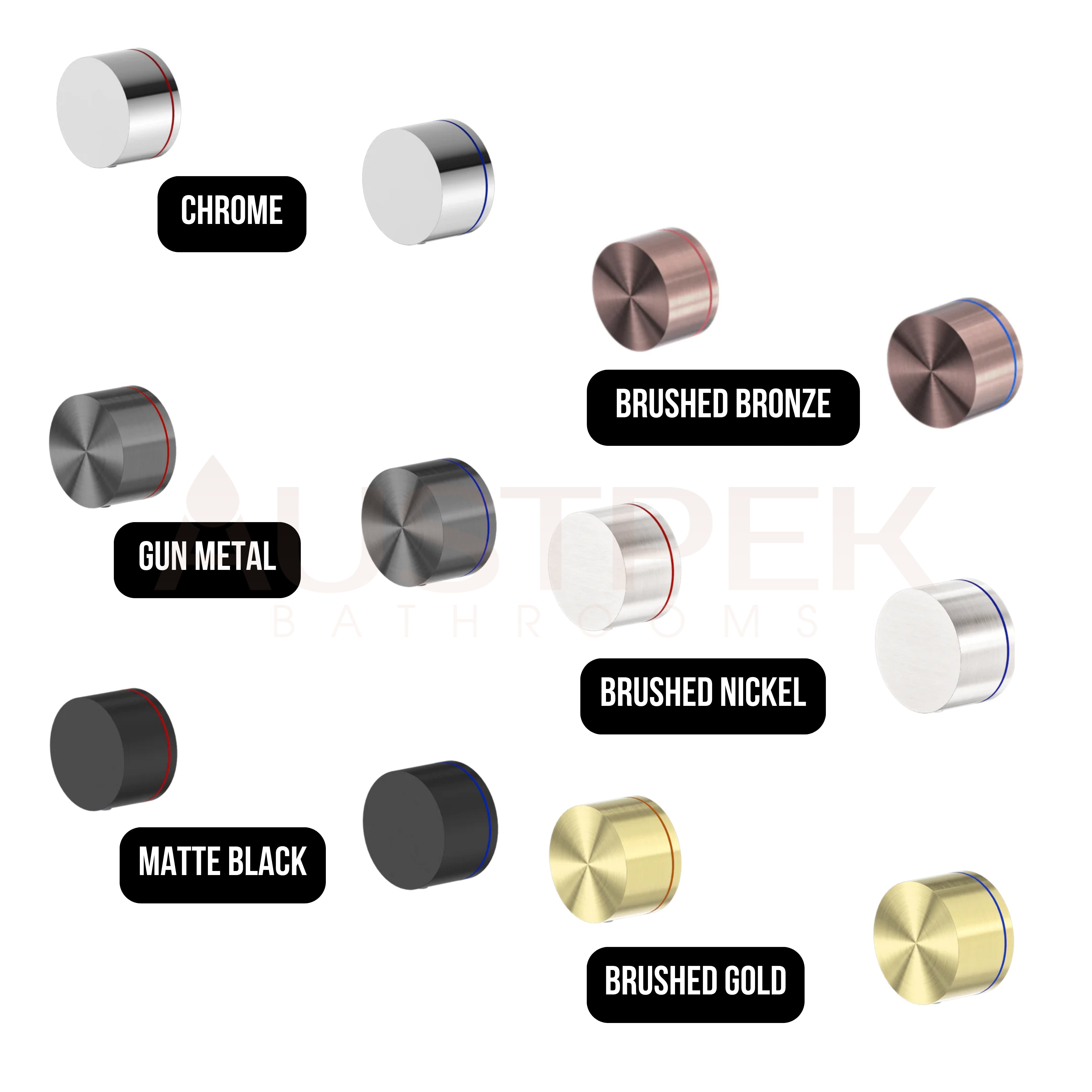 NERO KARA WALL TOP ASSEMBLIES BRUSHED GOLD