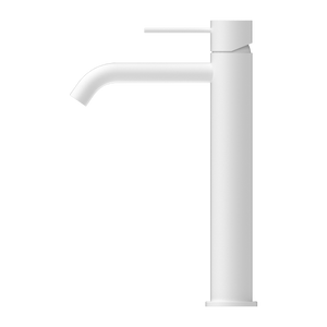 NERO MECCA TALL BASIN MIXER MATTE WHITE