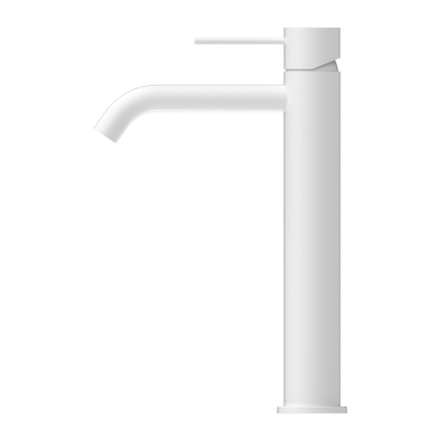 NERO MECCA TALL BASIN MIXER MATTE WHITE