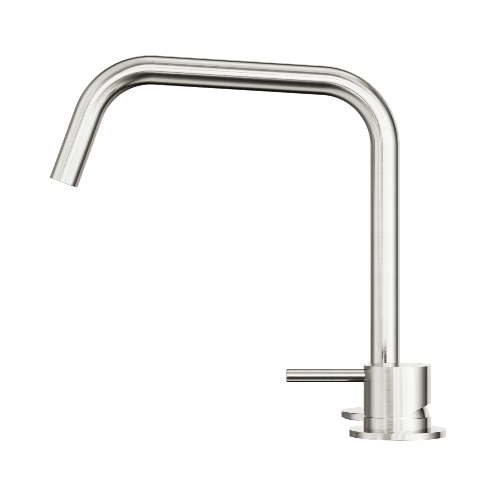 NERO MECCA HOB BATH/KITCHEN MIXER SET EDGE SPOUT II BRUSHED NICKEL