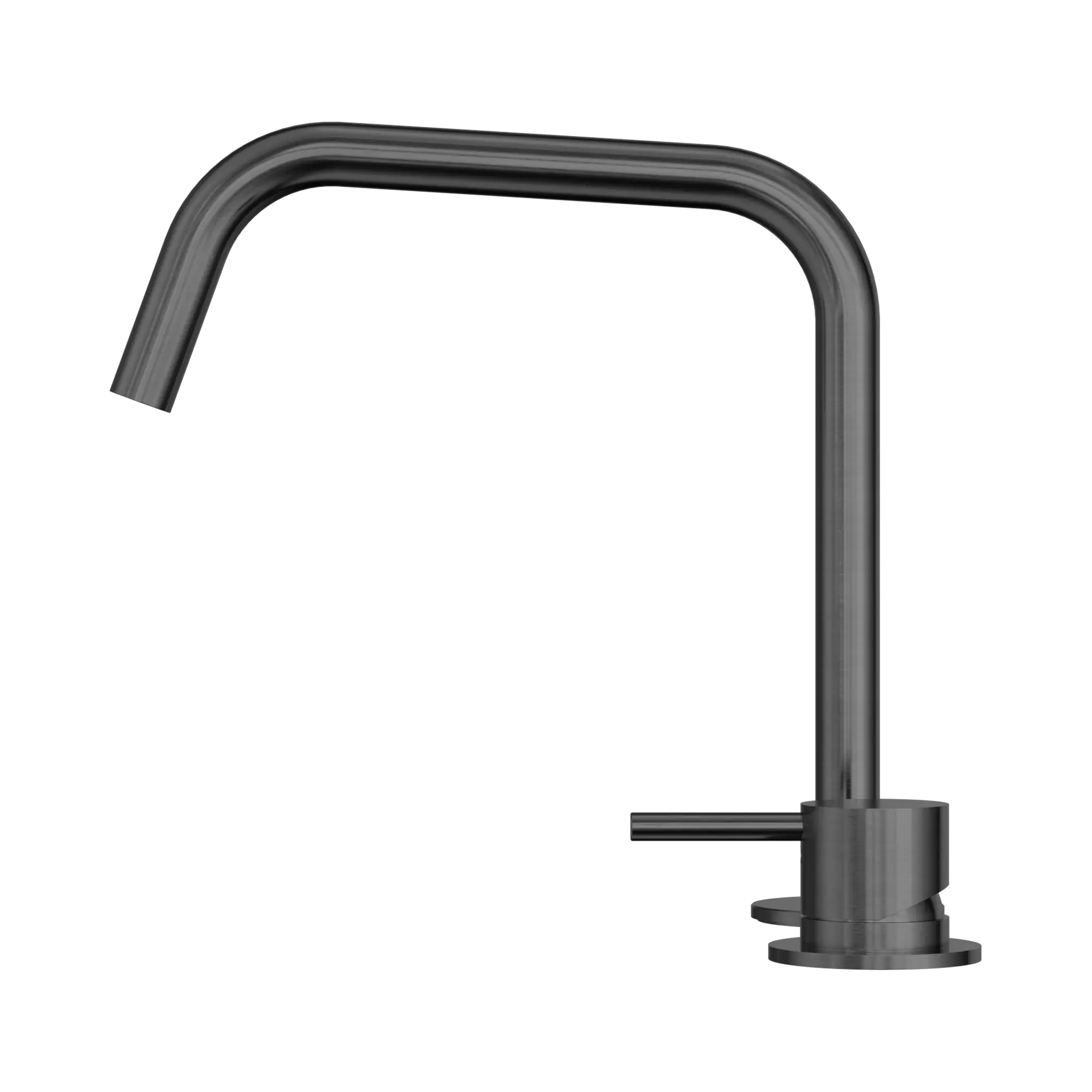 NERO MECCA HOB BATH/KITCHEN MIXER SET EDGE SPOUT II GUN METAL
