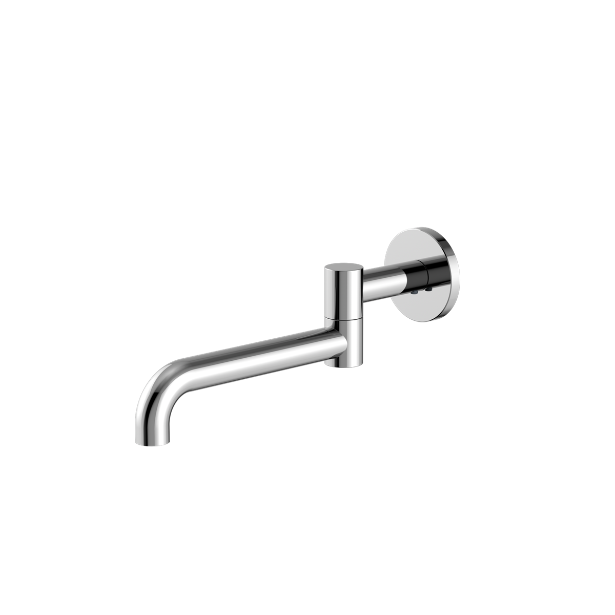 NERO MECCA WALL MOUNTED SWIVEL BASIN / BATH SPOUT CHROME