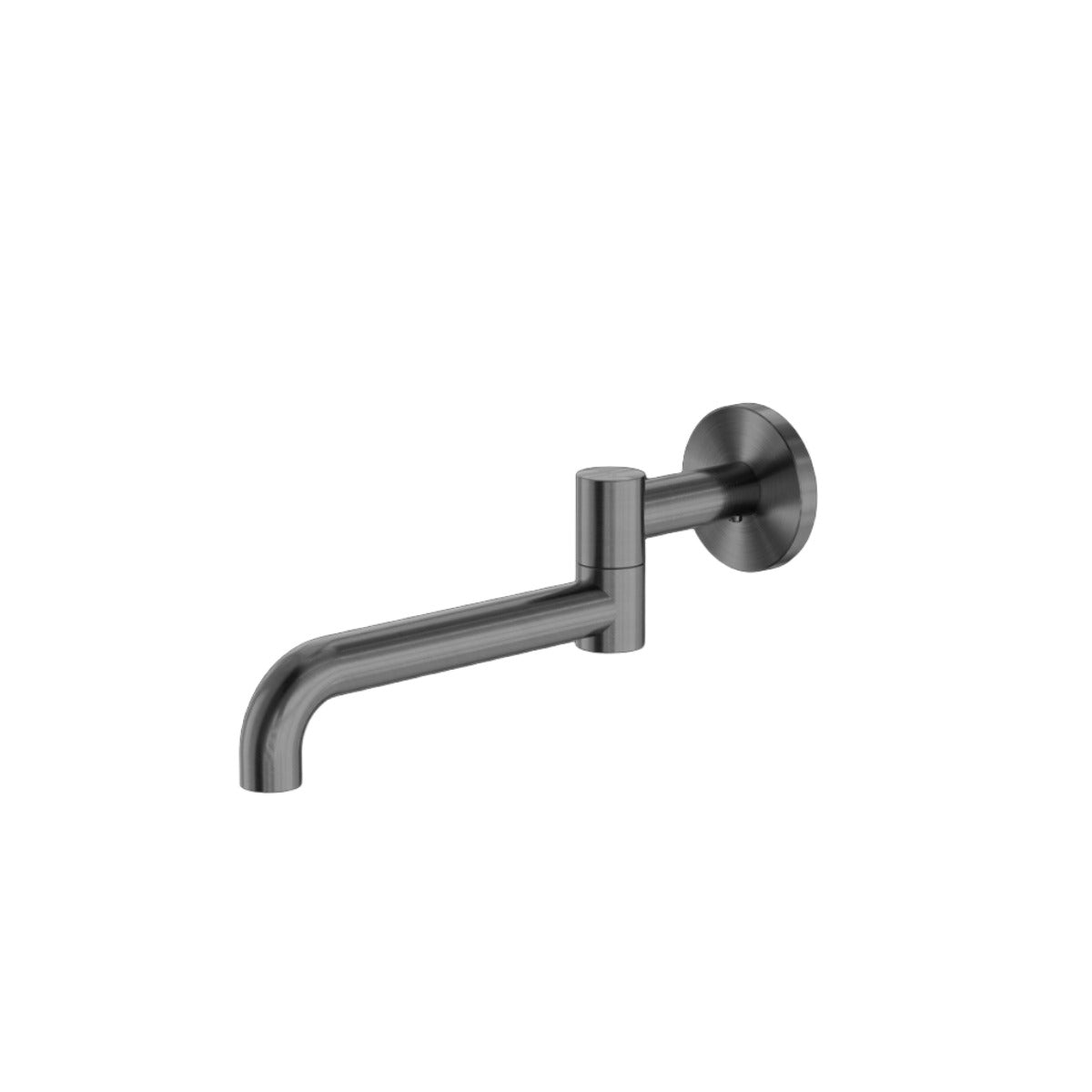 NERO MECCA WALL MOUNTED SWIVEL BASIN / BATH SPOUT GUN METAL