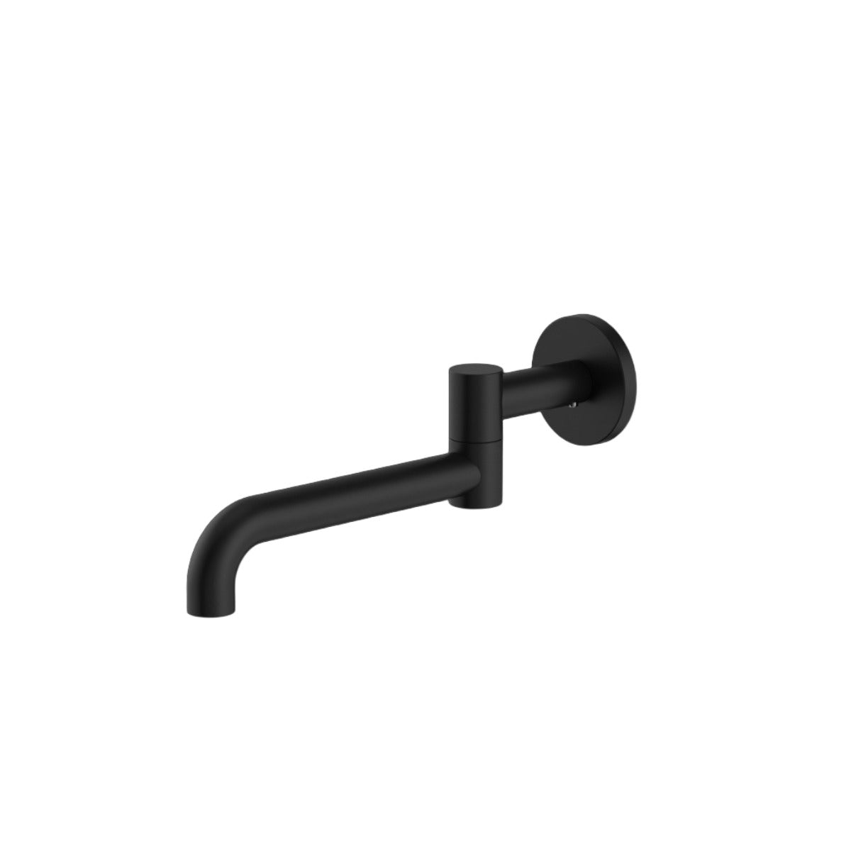 NERO MECCA WALL MOUNTED SWIVEL BASIN / BATH SPOUT MATTE BLACK