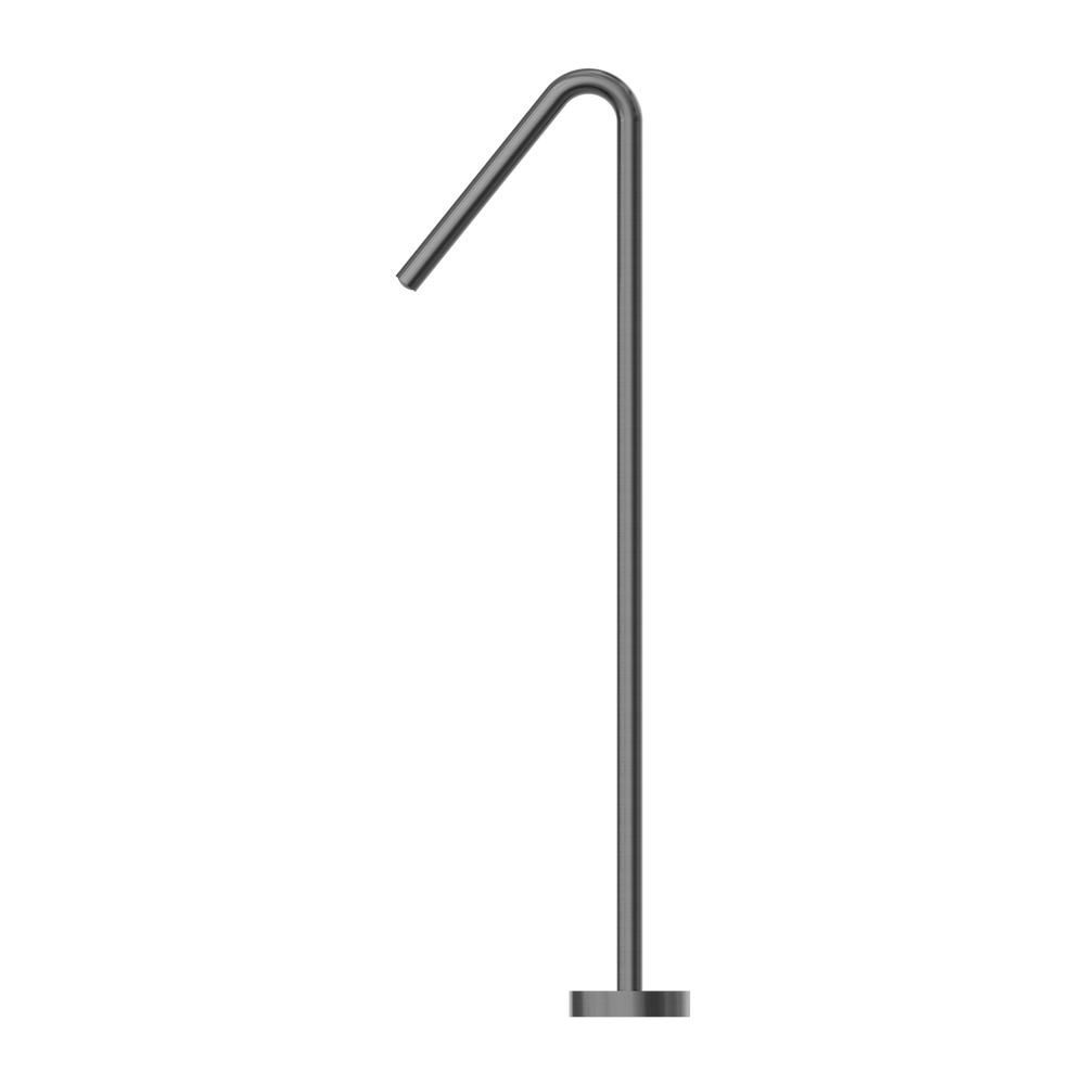 NERO MECCA FREESTANDING BATH SPOUT GUN METAL