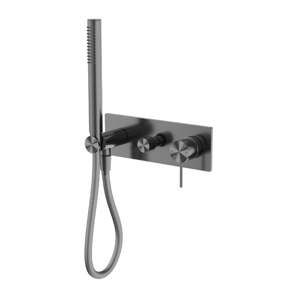 NERO MECCA SHOWER MIXER DIVERTER SYSTEM GUN METAL