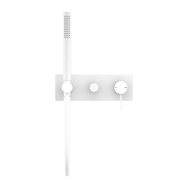 NERO MECCA SHOWER MIXER DIVERTER SYSTEM MATTE WHITE