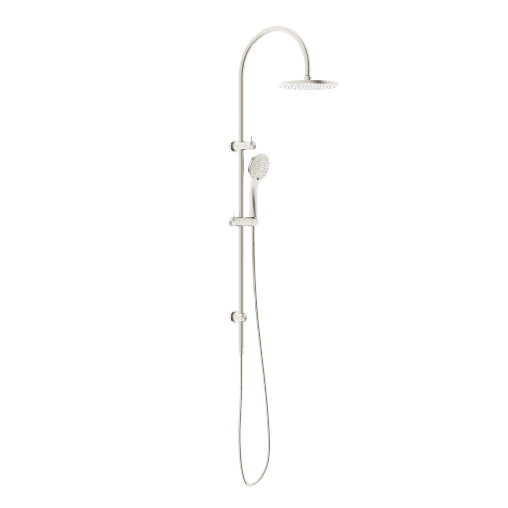 NERO MECCA TWIN SHOWER WITH AIR SHOWER BRUSHED NICKEL