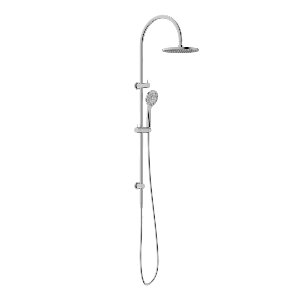 NERO MECCA TWIN SHOWER WITH AIR SHOWER CHROME