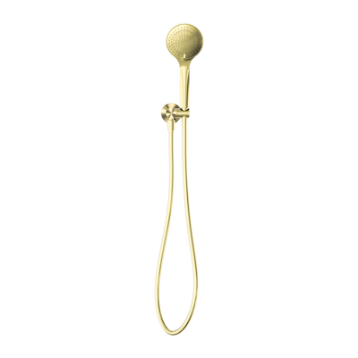 NERO MECCA SHOWER ON BRACKET WITH AIR SHOWER BRUSHED GOLD