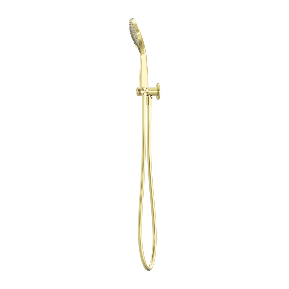 NERO MECCA SHOWER ON BRACKET WITH AIR SHOWER BRUSHED GOLD