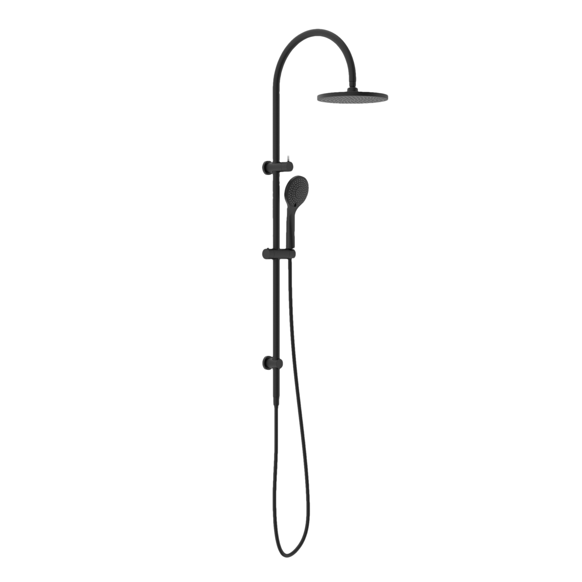 NERO MECCA TWIN SHOWER WITH AIR SHOWER MATTE BLACK