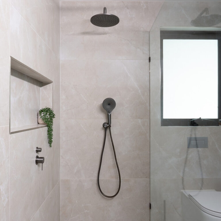 NERO MECCA SHOWER MIXER WITH DIVERTER SEPARATE BACK PLATE GUN METAL