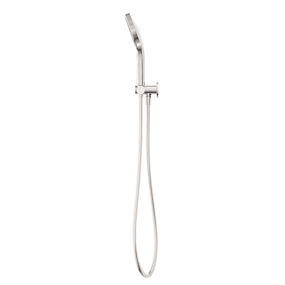 NERO MECCA SHOWER ON BRACKET WITH AIR SHOWER II BRUSHED NICKEL