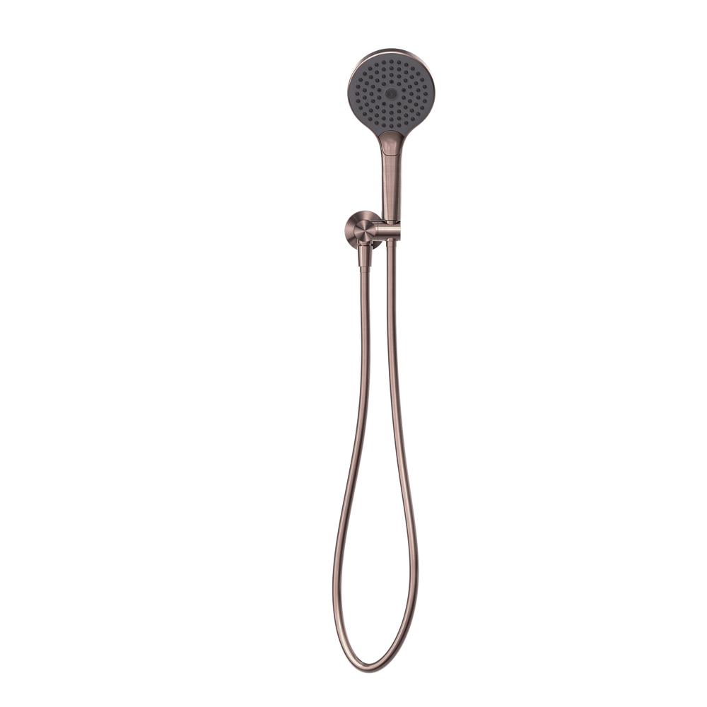 NERO MECCA SHOWER ON BRACKET WITH AIR SHOWER II BRUSHED BRONZE
