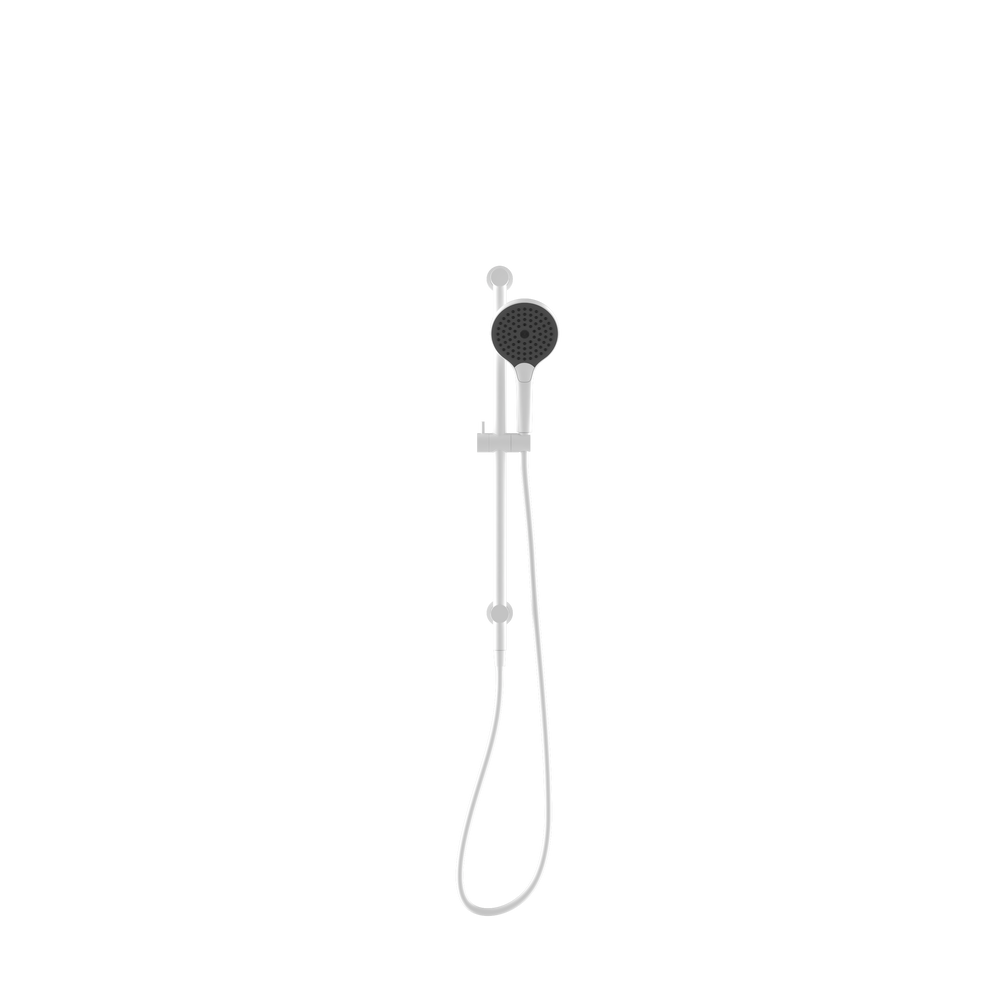 NERO MECCA SHOWER RAIL WITH AIR SHOWER II MATTE WHITE