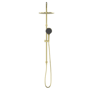 NERO MECCA TWIN SHOWER WITH AIR SHOWER II BRUSHED GOLD