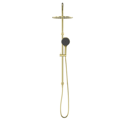 NERO MECCA TWIN SHOWER WITH AIR SHOWER II BRUSHED GOLD