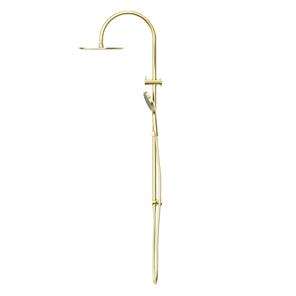 NERO MECCA TWIN SHOWER WITH AIR SHOWER II BRUSHED GOLD