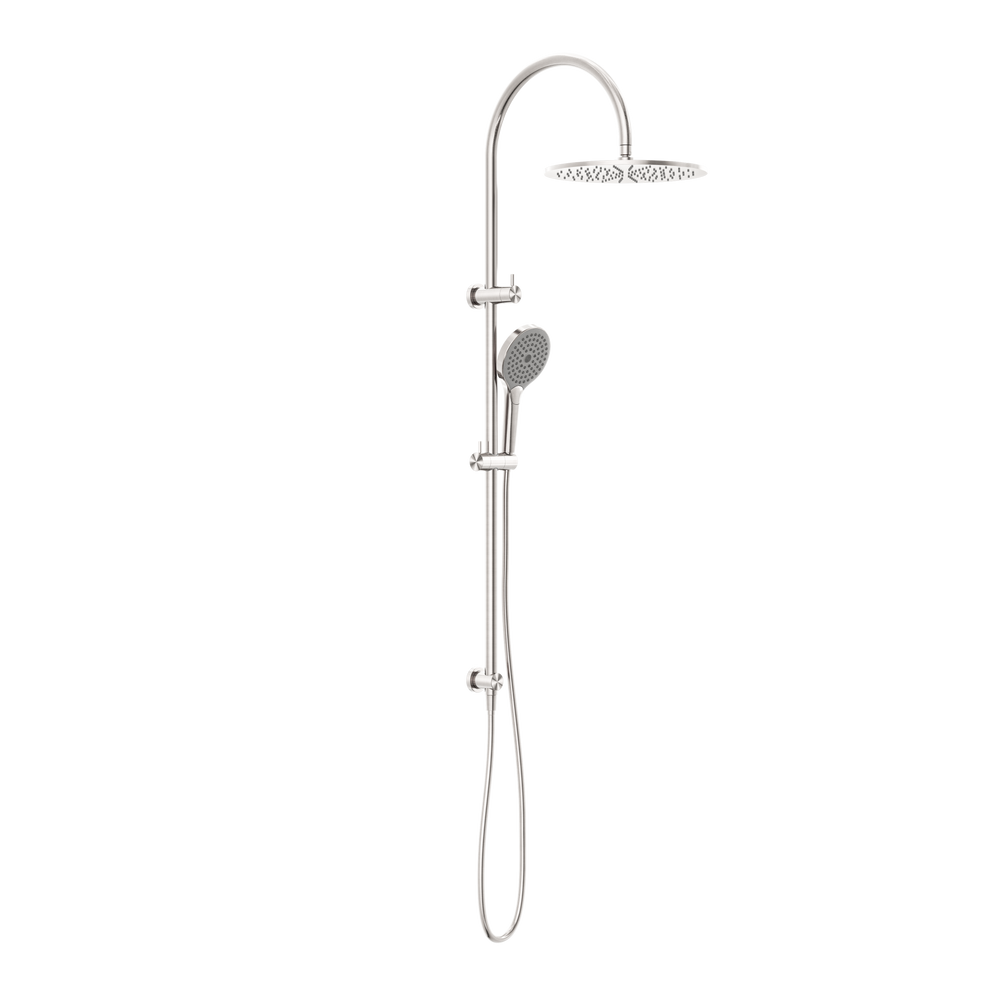 NERO MECCA TWIN SHOWER WITH AIR SHOWER II BRUSHED NICKEL