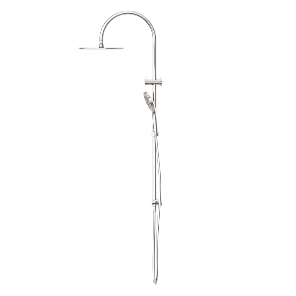 NERO MECCA TWIN SHOWER WITH AIR SHOWER II BRUSHED NICKEL