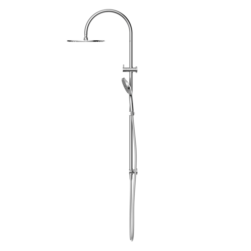 NERO MECCA TWIN SHOWER WITH AIR SHOWER II CHROME