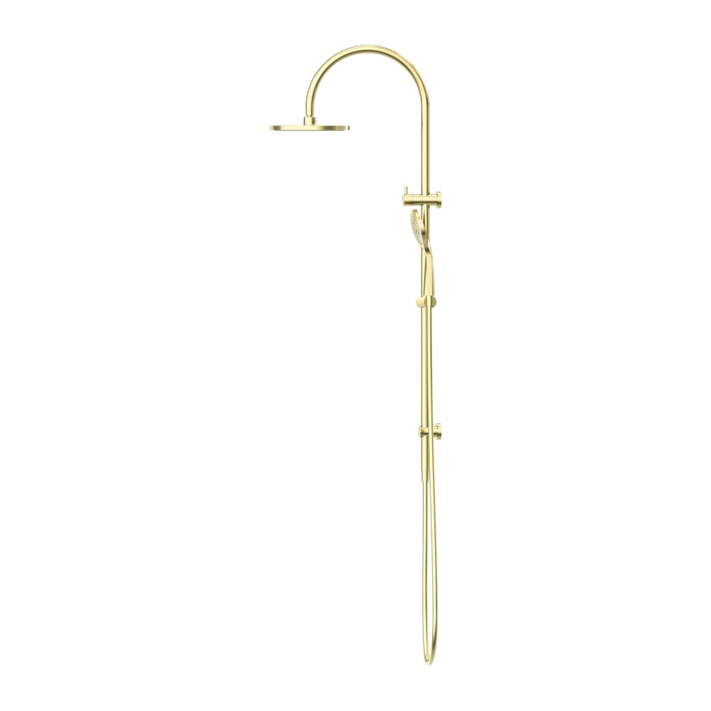 NERO MECCA TWIN SHOWER WITH AIR SHOWER BRUSHED GOLD