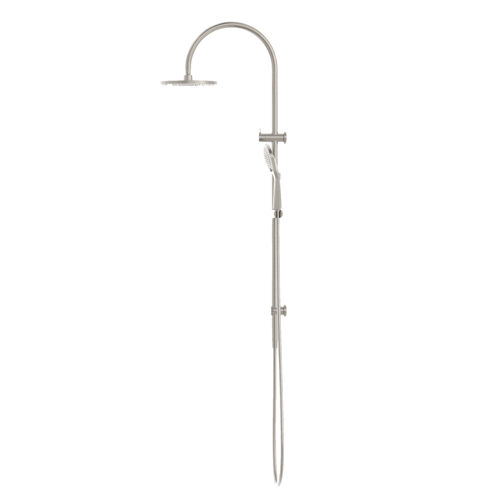 NERO MECCA TWIN SHOWER WITH AIR SHOWER BRUSHED NICKEL