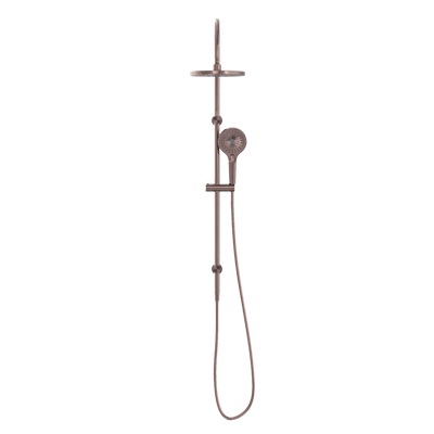 NERO MECCA TWIN SHOWER BRUSHED BRONZE