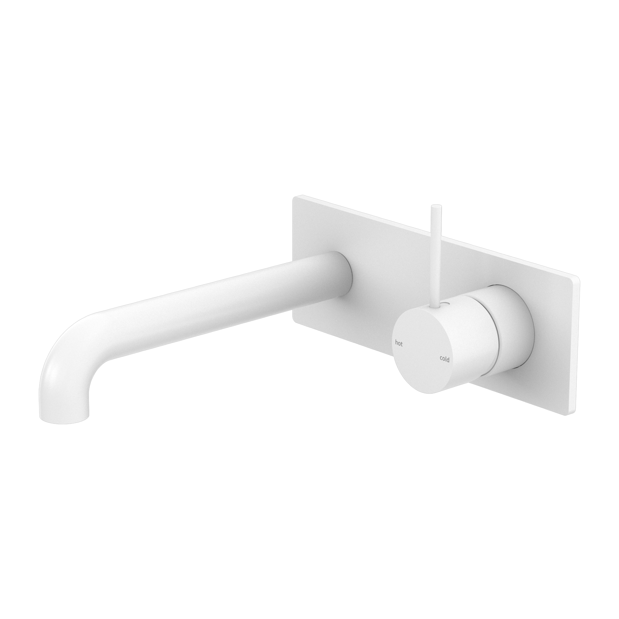 NERO MECCA WALL BASIN/BATH MIXER HANDLE UP MATTE WHITE (AVAILABLE IN 120MM,160MM,185MM, 230MM AND 260MM)